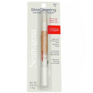 neutrogena skinclearing blemish concealer, buff 09,.05 oz. (pack of 2)