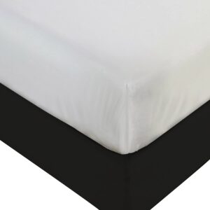 plastic mattress protector twin xl, fitted sheet style, waterproof vinyl mattress cover, heavy duty breathable - bed wetting and spill protection for mattress by blissford
