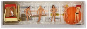 nudist sunbathers - preiser ho scale model train figures 10107 by preiser