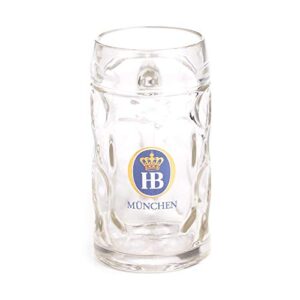 1 x 0.5 liter hb hofbrauhaus munchen dimpled glass beer stein