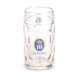 1 X 0.5 Liter HB Hofbrauhaus Munchen Dimpled Glass Beer Stein