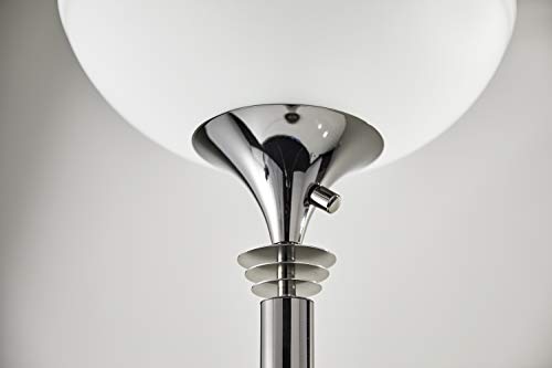 Adesso Home 5120-01 Transitional Two Light Floor Lamp from Metropolis Collection Finish, Black Nickel