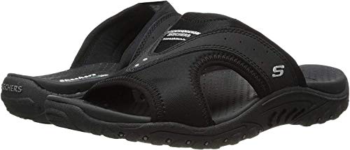 Skechers Women's Reggae Sun Fest Sandal, Black, 11 M US