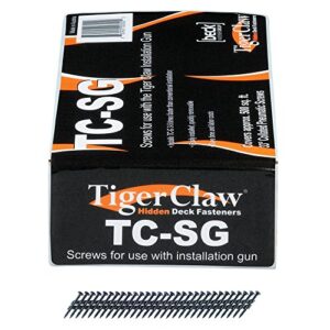 tiger claw coated steel pneumatic scrails fasteners - 930 pcs. for approx. 500 square feet - tc-sg