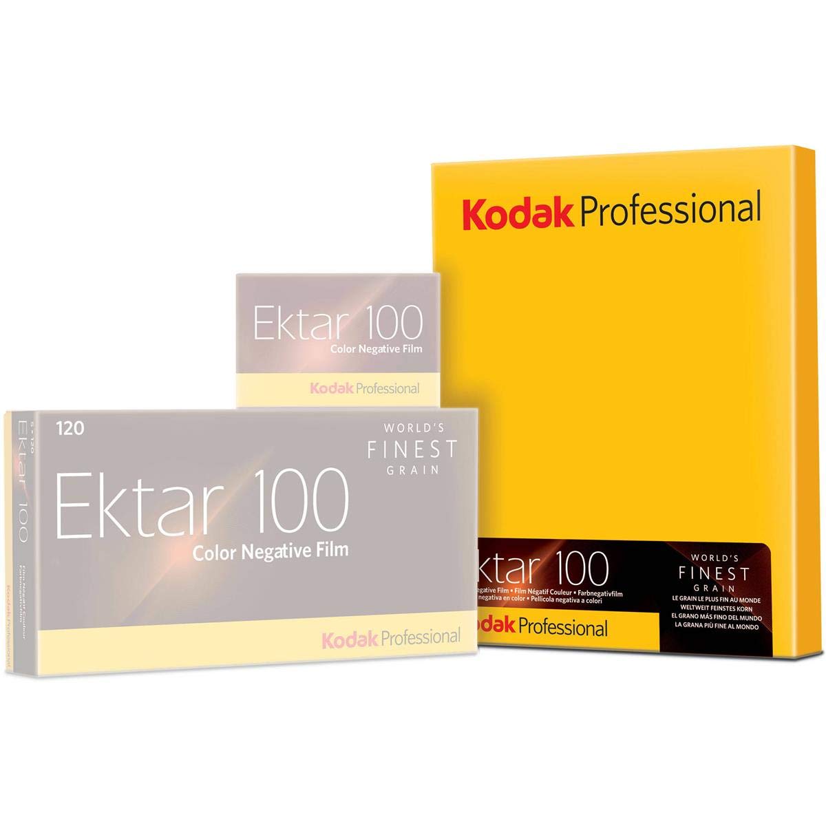 Kodak 158 7484 Professional Ektar Color Negative Film ISO 100, 4 x 5 Inches, 10 Sheets (Yellow)