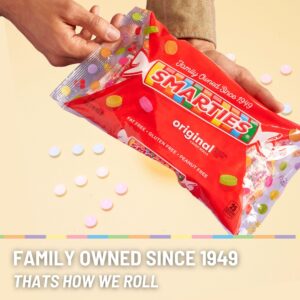 Smarties Candy Bulk Rolls Gluten Free & Vegan Assorted Flavor Treats Pineapple, Cherry, Strawberry, Grape, Orange & Delicious Snacking Bulk Candy Individually Wrapped Sweet Delights 1 Pound Bulk Case