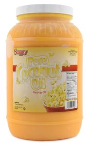 snappy popcorn colored coconut oil, 1 gallon,128 fl oz (pack of 1)