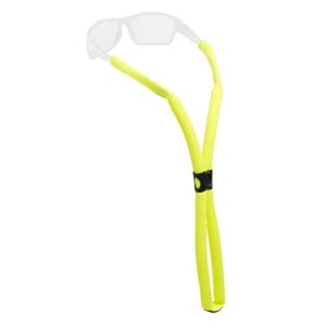 chums glassfloats eyewear retainer - floating glasses strap & sunglasses holder for water sports & boating - yellow