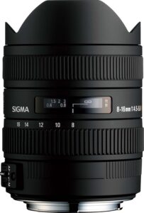 sigma 8-16mm f/4.5-5.6 dc hsm fld af ultra wide zoom lens for aps-c sized sony digital dslr camera
