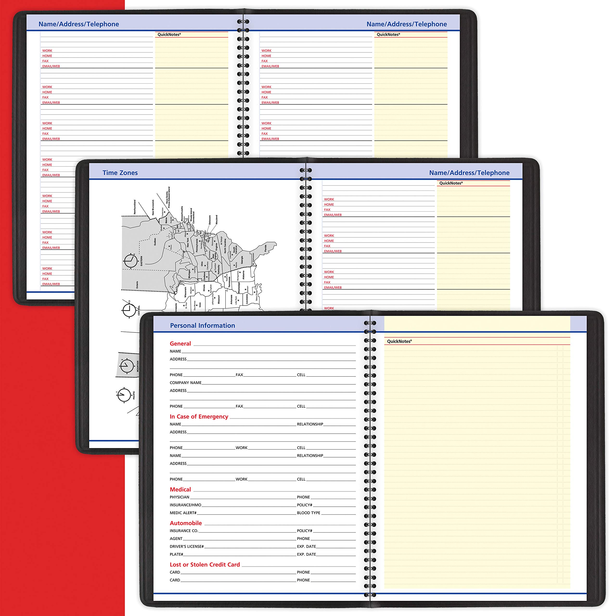 AT-A-GLANCE QuickNotes Recycled Weekly/Monthly Appointment Book, 8 1/2 x 11 Inches, Black, 2013 (76-950-05)