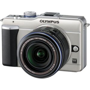 olympus pen e-pl1 12 mp four thirds camera body with 14-42mm lens kit - gold