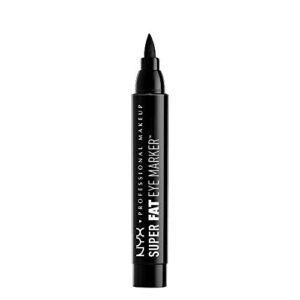 nyx professional makeup super fat eye marker, liquid eyeliner, carbon black