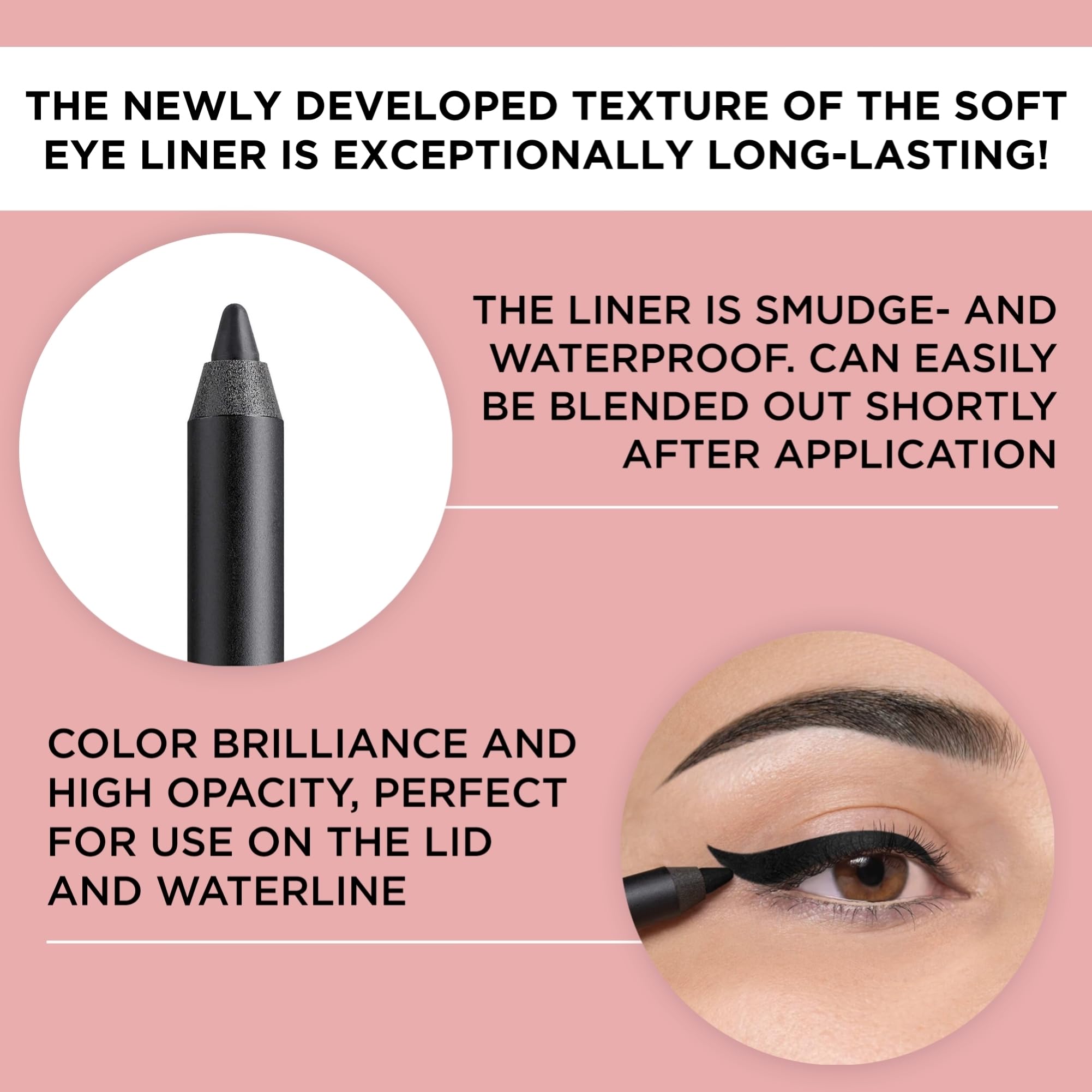 ARTDECO Soft Eyeliner Waterproof - Black N°10 - Creamy Consistency - Glides onto Eye - Smudge-Proof & Waterproof - Long Lasting Wax-Based Formula - Eyeliner Pencil - Eye Makeup - Kajal - 0.04 Oz