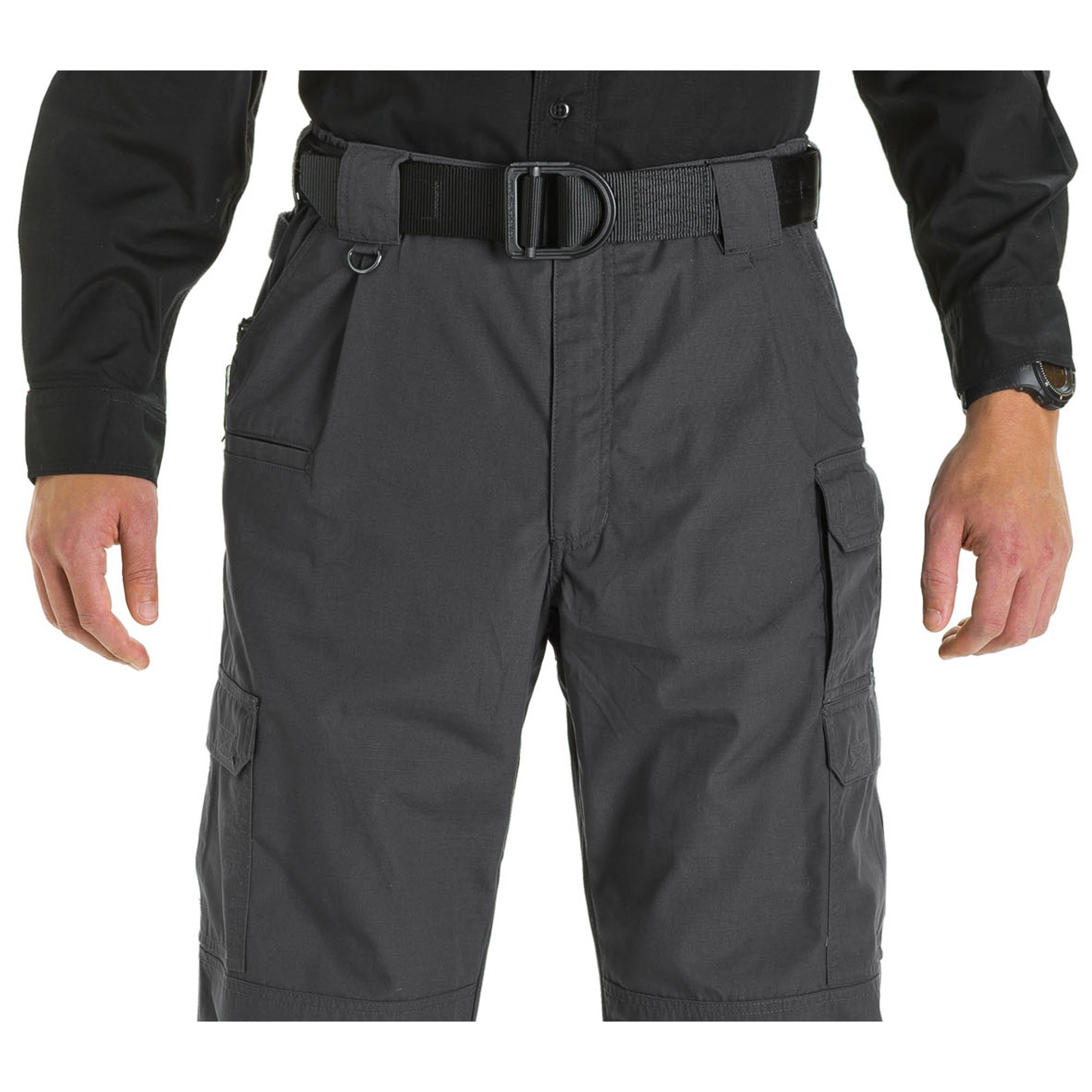 5.11 Tactical Men's Taclite Pro Lightweight Performance Pants, Cargo Pockets, Action Waistband, Charcoal, 36W x 30L, Style 74273