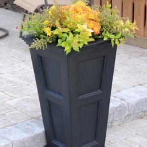 Mayne Inc. Fairfield 5829B Tall Planter,16in L x 16in W x 28.3in H,Black