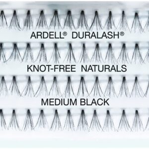 Ardell Duralash Naturals Flares Knot-free Medium Black, 56 Count (Pack of 6)