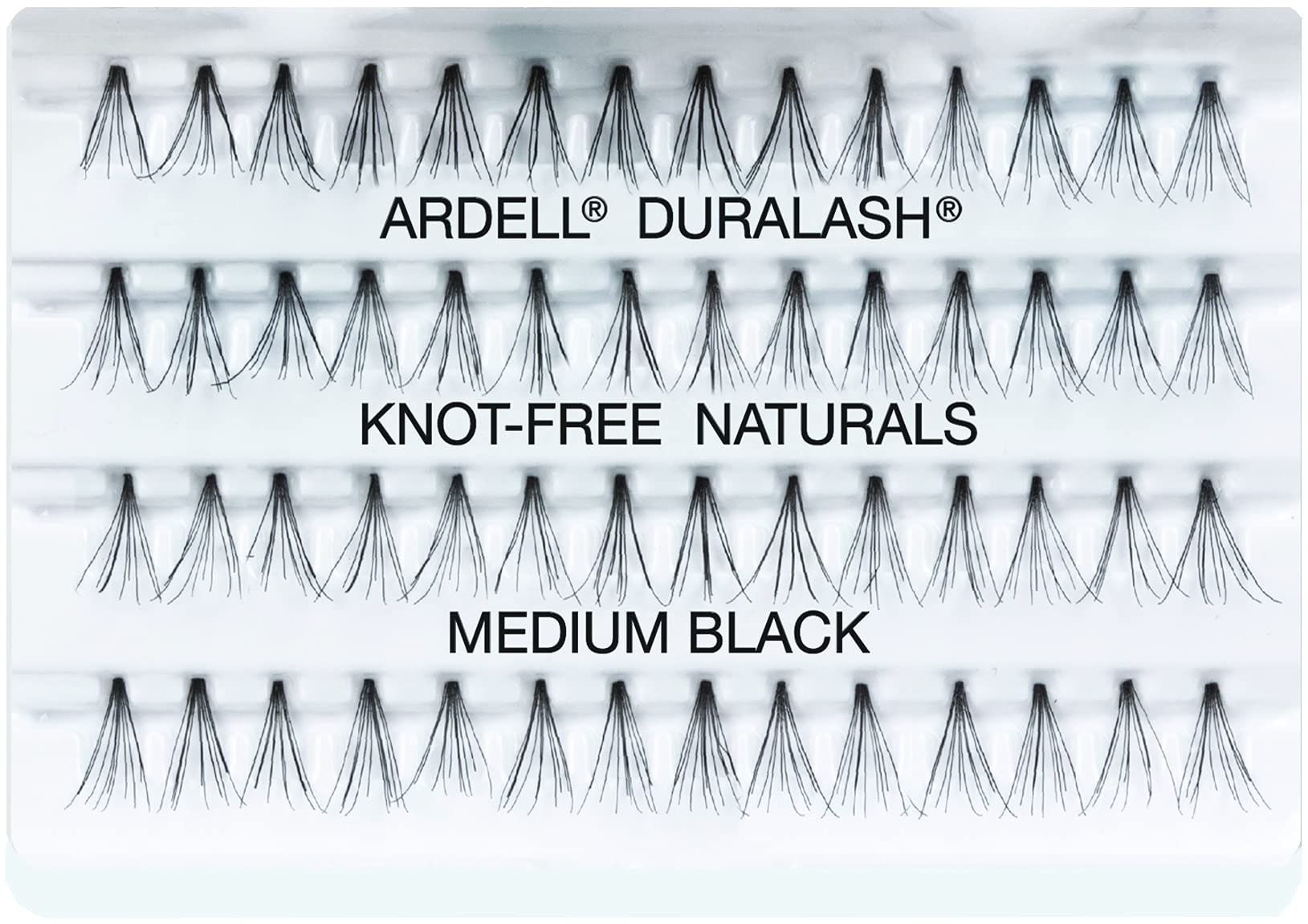 Ardell Duralash Naturals Flares Knot-free Medium Black, 56 Count (Pack of 6)