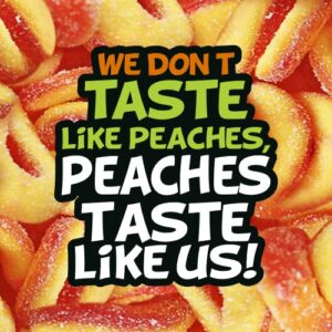 Trolli Peachie O's Sour Gummy Rings Candy, 5 Pound Bulk Bag