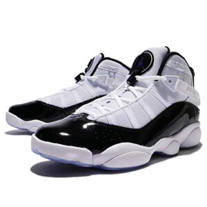 Jordan Mens 6 Rings White Black Dark Concord Size 12