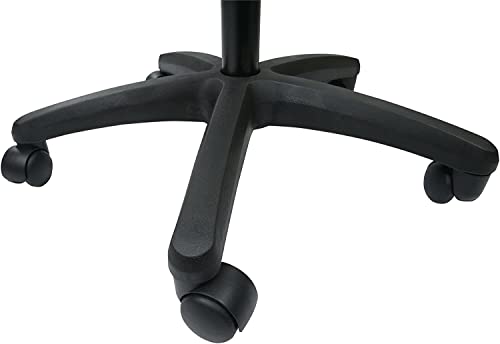 Office Star DC Series Adjustable Drafting Chair with Foot Ring and Sculptured Foam Seat, Icon Black Fabric