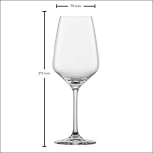 Schott Zwiesel 115670 Wine Glass, Clear, 12.8 fl oz (356 ml), TASTE White Wine, Pack of 6