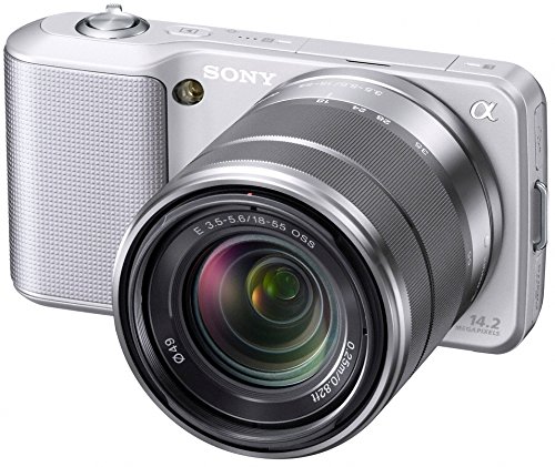 Sony Alpha NEX-3 Interchangeable Lens Digital Camera w/18-55mm Lens (Silver)- 14.2 Mpix