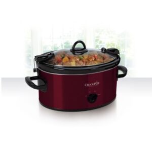 Crock-Pot 6-Quart Cook & Carry Oval Manual Portable Slow Cooker, Red - SCCPVL600-R