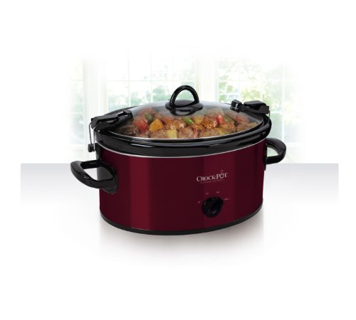 Crock-Pot 6-Quart Cook & Carry Oval Manual Portable Slow Cooker, Red - SCCPVL600-R