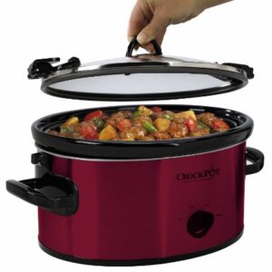 Crock-Pot 6-Quart Cook & Carry Oval Manual Portable Slow Cooker, Red - SCCPVL600-R