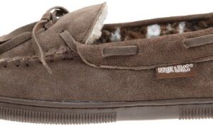 MUK LUKS Men's Paul Slipper, Chocolate, 9