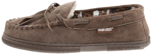 MUK LUKS Men's Paul Slipper, Chocolate, 9