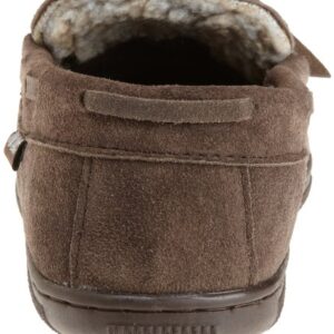 MUK LUKS Men's Paul Slipper, Chocolate, 9