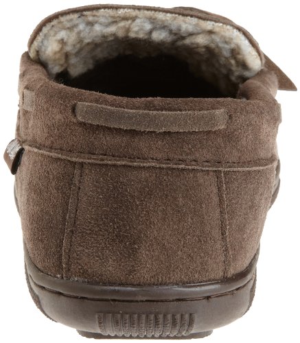 MUK LUKS Men's Paul Slipper, Chocolate, 9