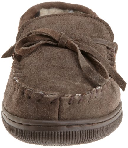 MUK LUKS Men's Paul Slipper, Chocolate, 9