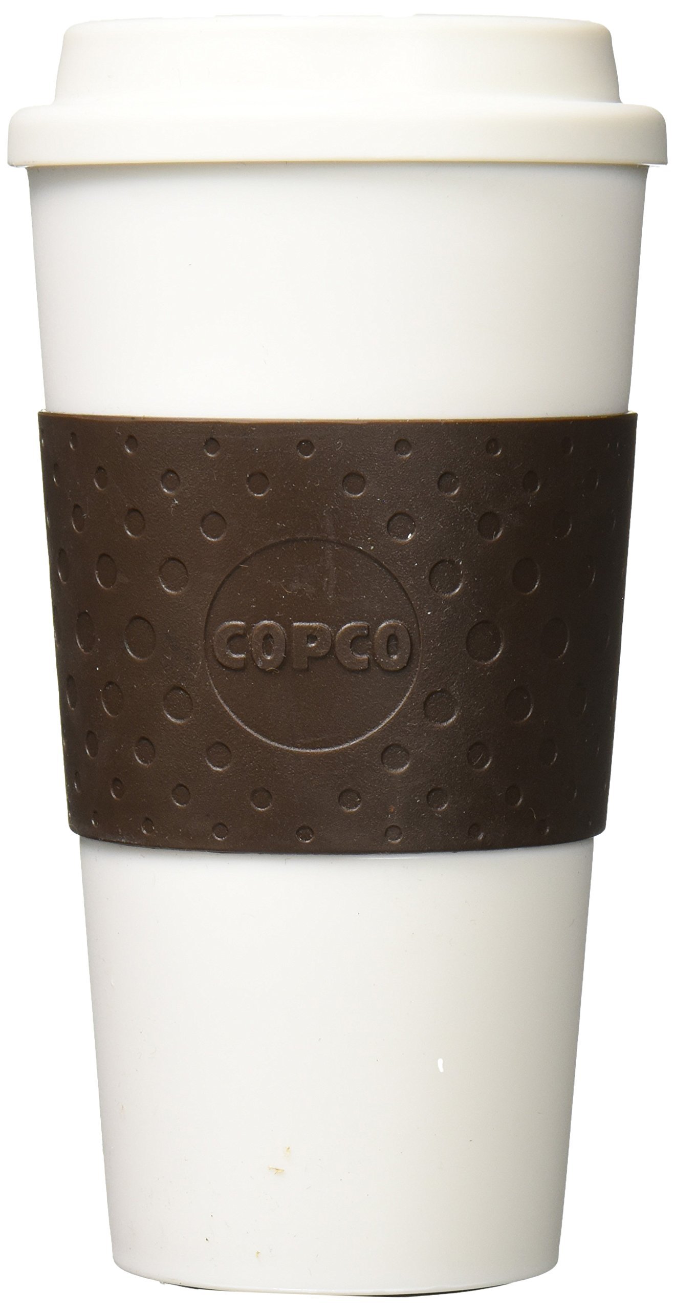 Copco Plastic Acadia Travel Mug, 16-Ounce, Brown