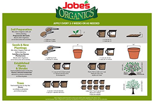 Jobe’s Organics Granular All Purpose Fertilizer, Easy Plant Care Fertilizer for Vegetables, Flowers, Shrubs, Trees, and Plants, 4 lbs Bag