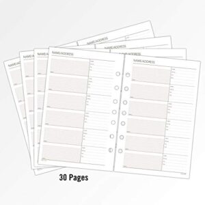 AT-A-GLANCE Day Runner Telephone and Address Pages, Refill, Loose-Leaf, Undated, for Planner, 5-1/2" x 8-1/2", Size 4, 32 Sheets/Pack (011-230)