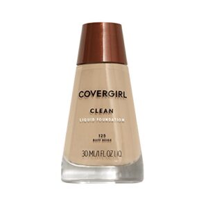 covergirl clean normal skin foundation (packaging may vary) , 125 buff beige, 1 fl oz (pack of 1)