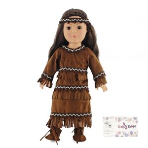 emily rose 18 inch doll clothes clothing – 18-in doll native american outfit costume set fits most 18” dolls | includes doll shoes and accessories | doll not included