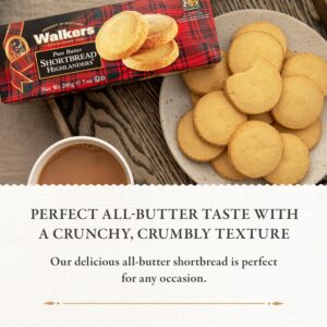 Walker's Shortbread Highlanders, Pure Butter Shortbread Cookies, 4.7 Oz Box