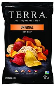 terra vegetable chips, original chips with sea salt, 6.8 oz