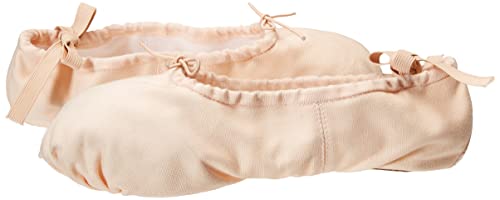 Sansha unisex-adult Pro 1 Canvas Ballet Slipper,Light Pink,6 M (4 M US Women's)