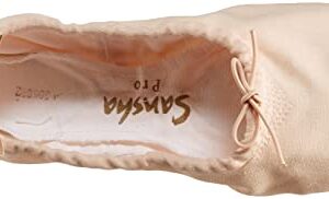 Sansha unisex-adult Pro 1 Canvas Ballet Slipper,Light Pink,6 M (4 M US Women's)