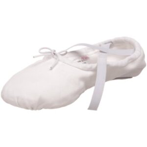 sansha unisex-adult pro 1 canvas ballet slipper,white,15 w (13 w us women's/11 w us men's)