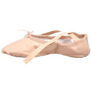 Sansha Silhouette Leather Ballet Slipper,Pink,11 M US Women's/7 M US Men's