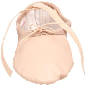 Sansha Silhouette Leather Ballet Slipper,Pink,11 M US Women's/7 M US Men's