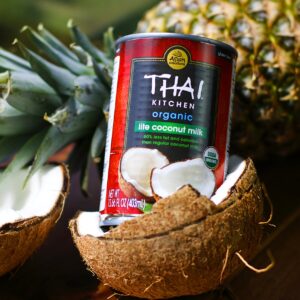 Thai Kitchen Organic Unsweetened Lite Coconut Milk, 13.66 fl oz (Pack of 6)