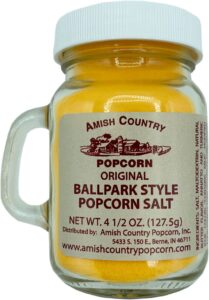 amish country popcorn | ballpark buttersalt popcorn salt - 4.5 oz jar | old fashioned, non-gmo and gluten free (4.5 oz jar)