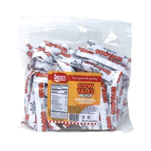goetze's candy vanilla cow tales minis - 2 pound bag (32 ounces) - fresh from the factory
