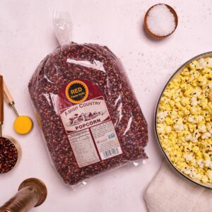 Amish Country Popcorn | 6 lbs Bag | Red Popcorn Kernels | Old Fashioned, Non-GMO and Gluten Free (Red - 6 lbs Bag)